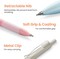 Cute Mechanical Pencil Set, 4 Pcs Pastel Mechanical Pencils 0.7 & 0.5mm with 4 Tube Leads Refills, 3 Erases & 1 Box Eraser Refills, Aesthetic pencils for Girl Boy, Back to School Supplies-Pastel